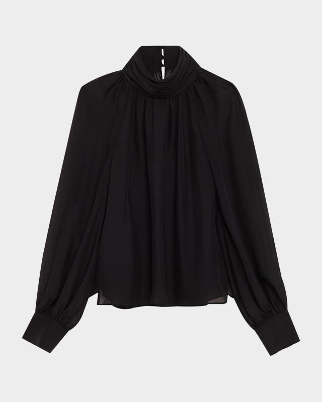 Alyssa Silk Chiffon Blouse